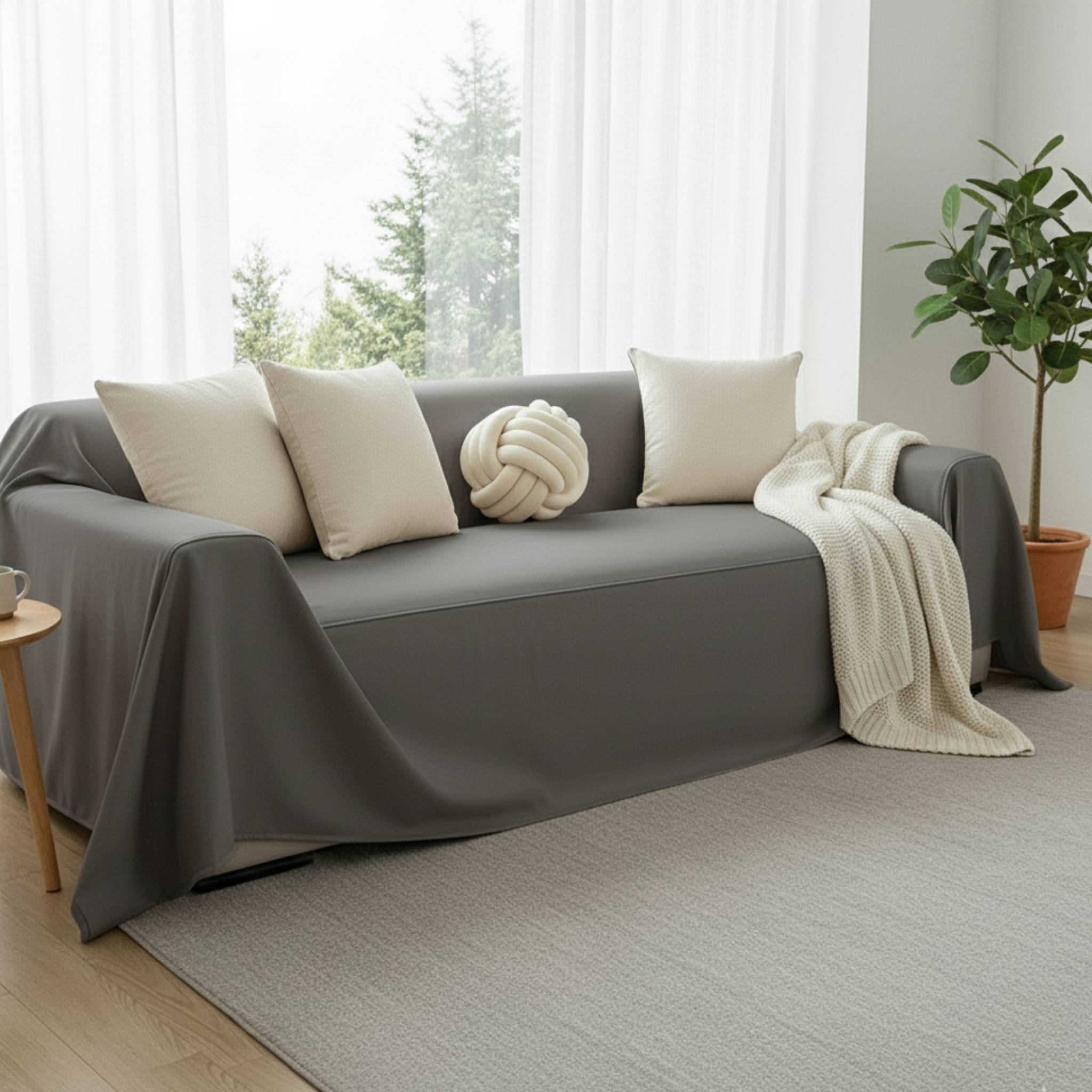 Faux Leather Sofa Cover - Standard