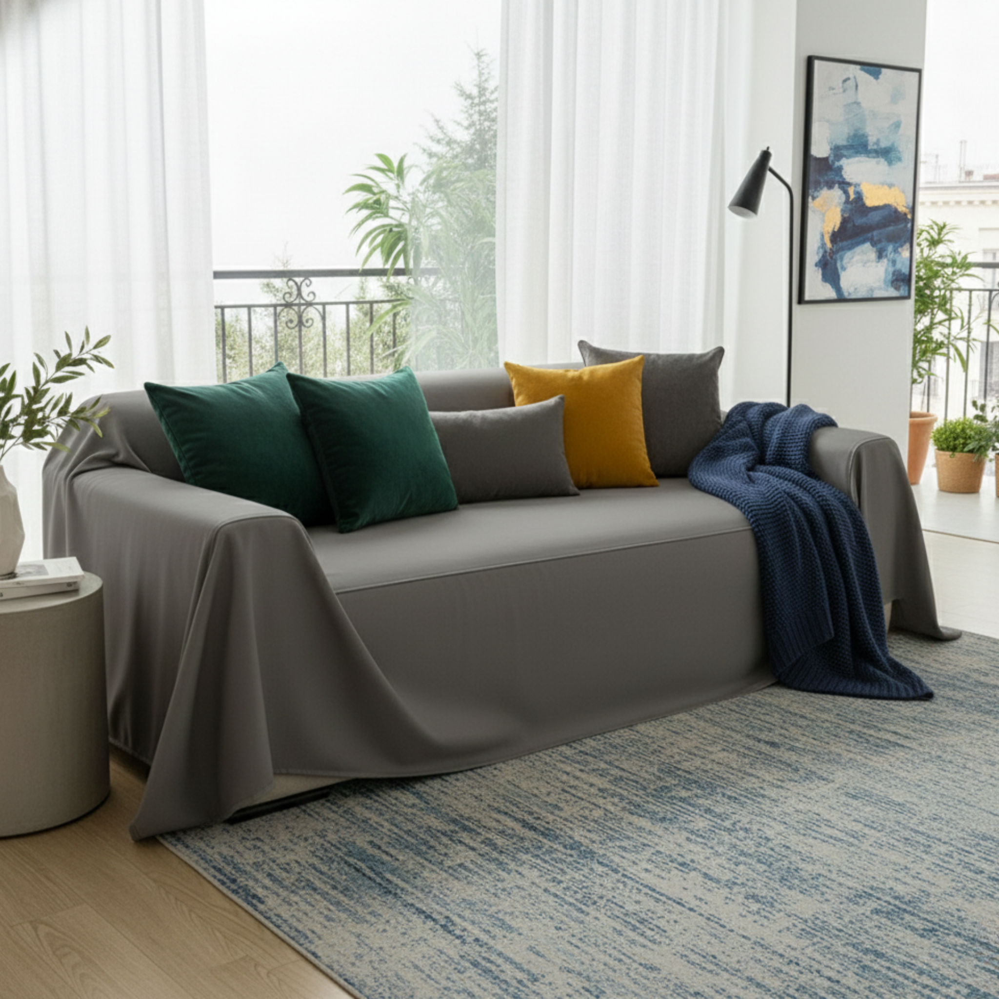 Faux Leather Sofa Cover - Standard