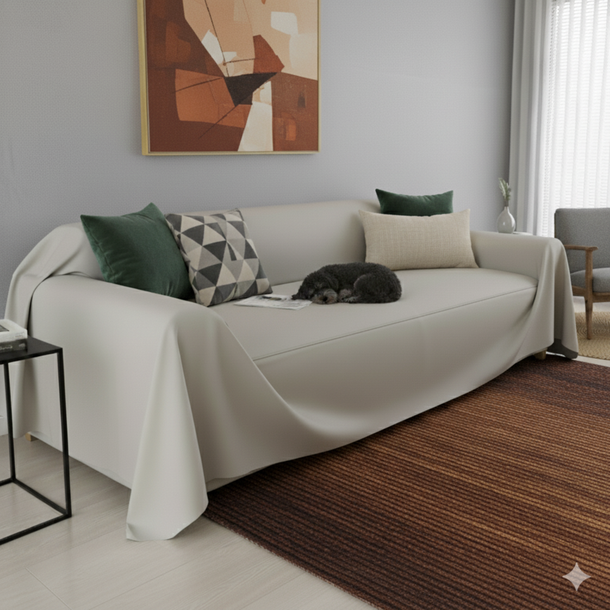 Faux Leather Sofa Cover - Standard