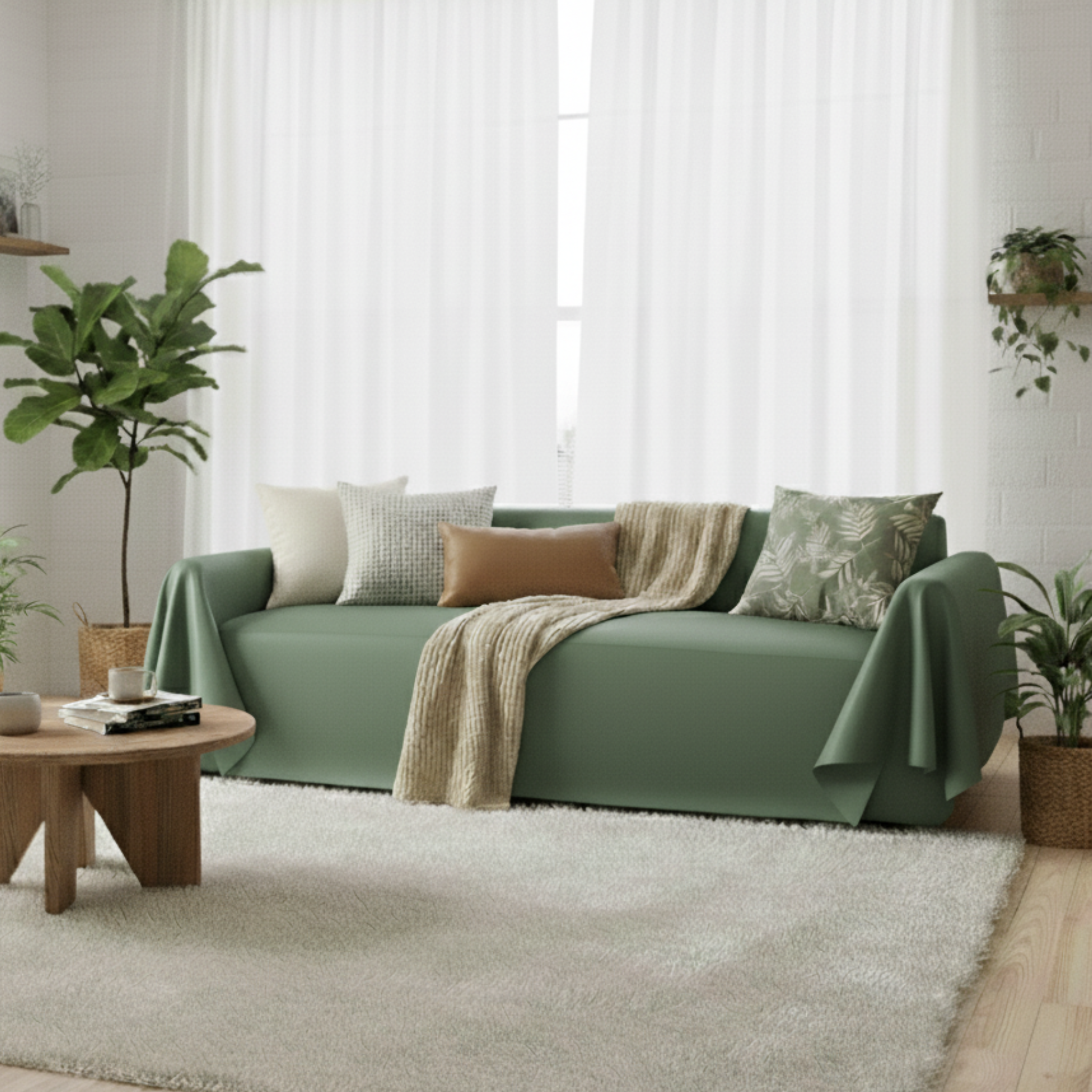 Faux Leather Sofa Cover - Standard