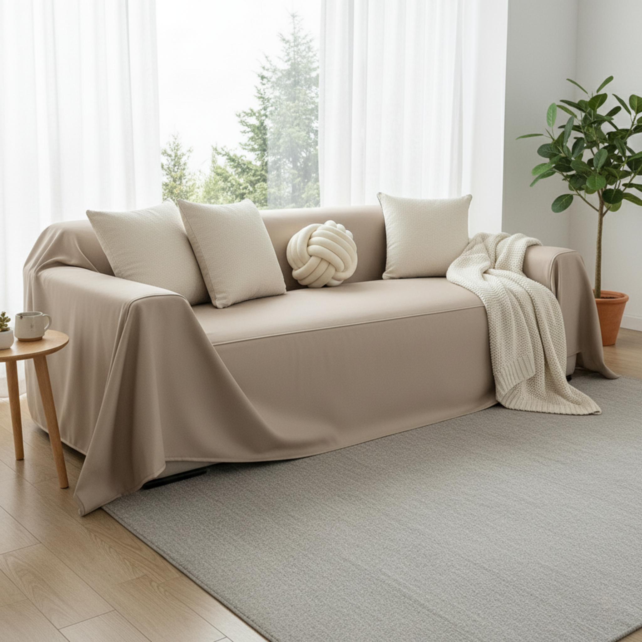 Faux Leather Sofa Cover - Standard