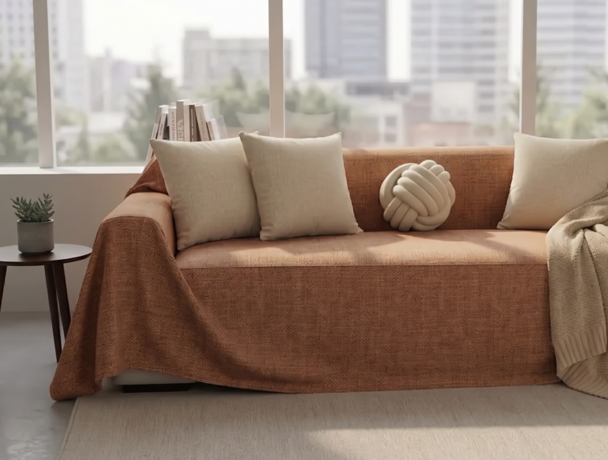 Water-Repellent Velvet Sofa Cover - Standard
