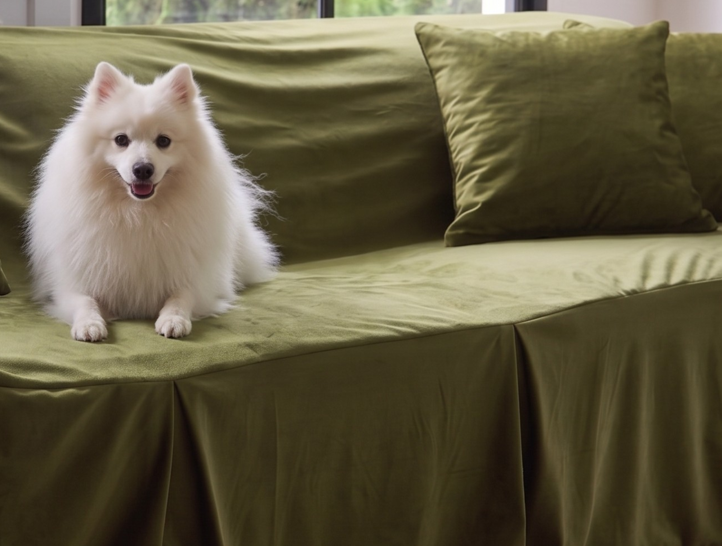 Velvet Sofa Cover (With Pleats) - Standard