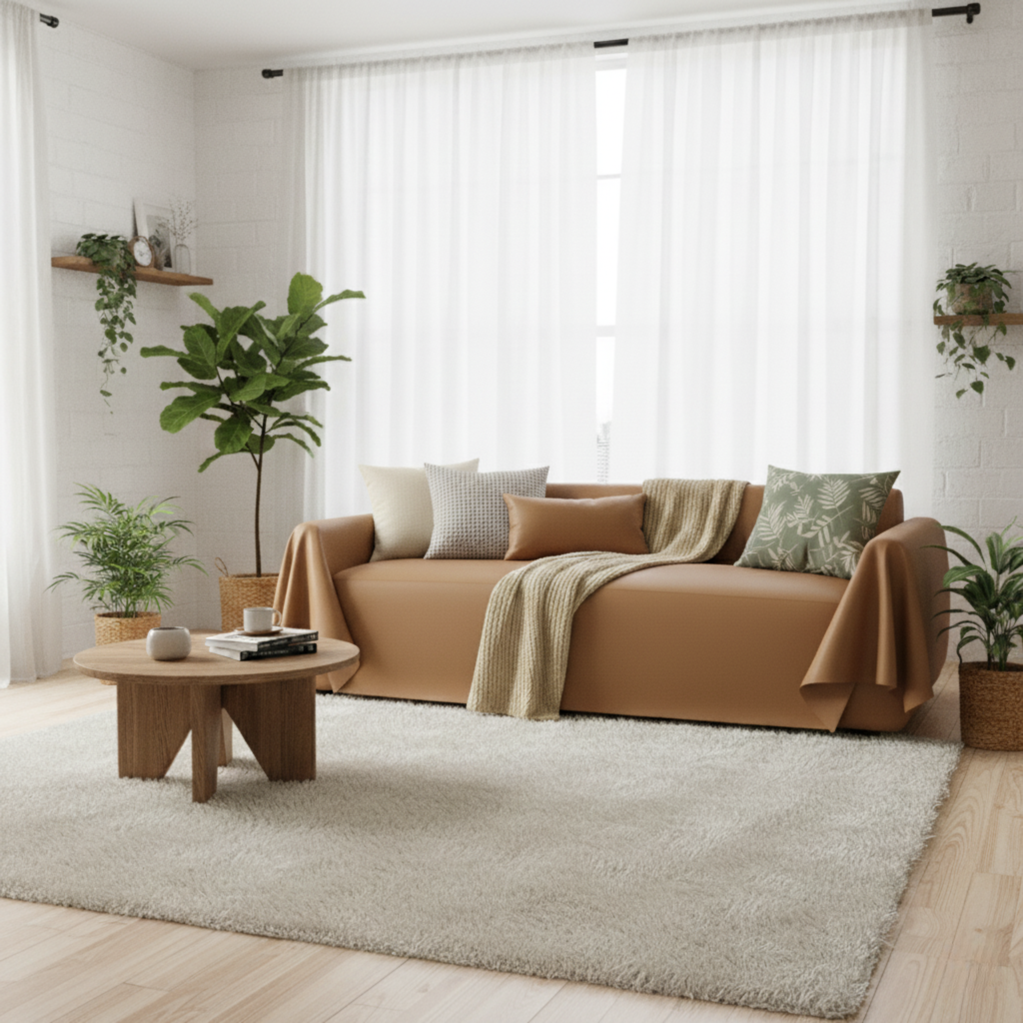 Faux Leather Sofa Cover - Standard