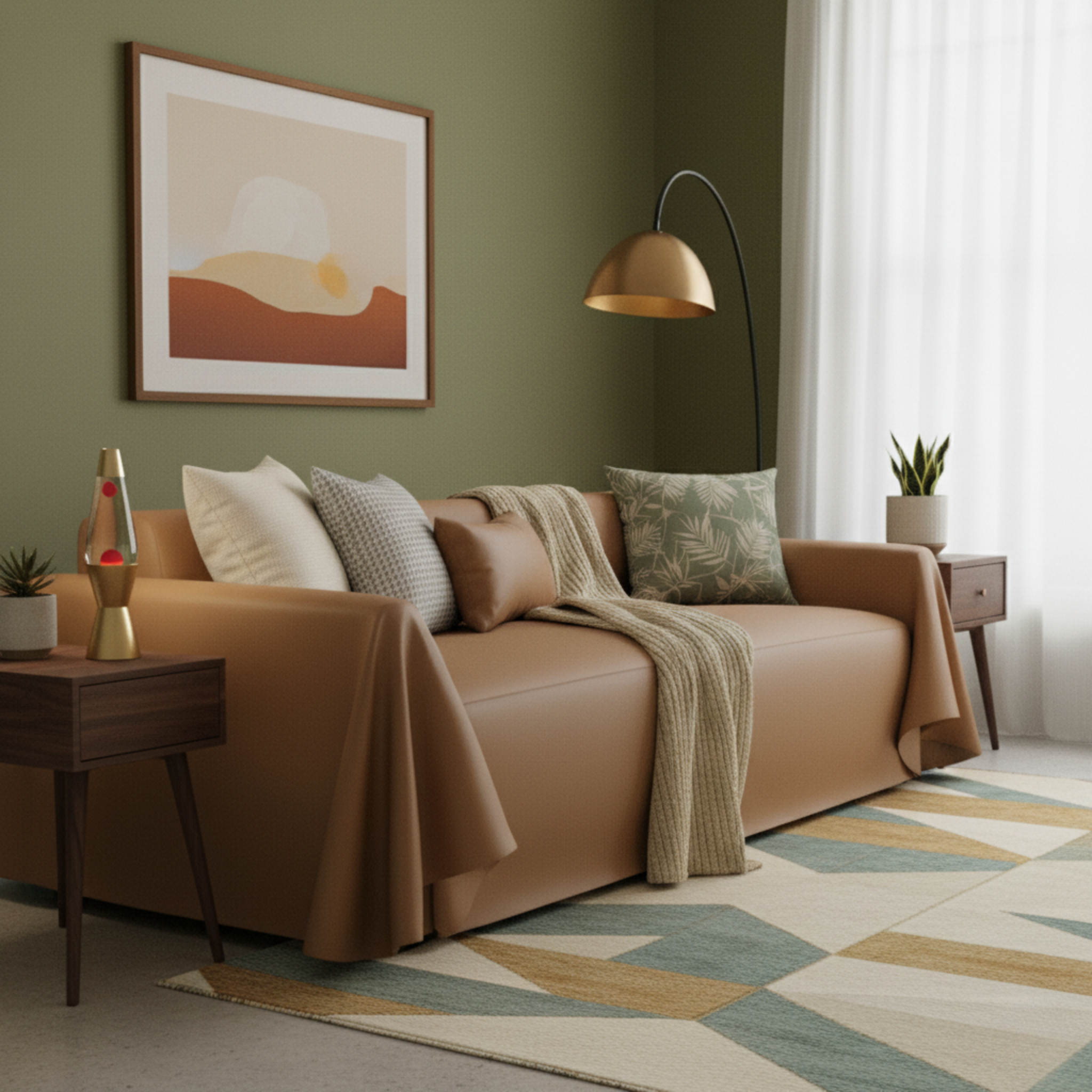 Faux Leather Sofa Cover - Standard