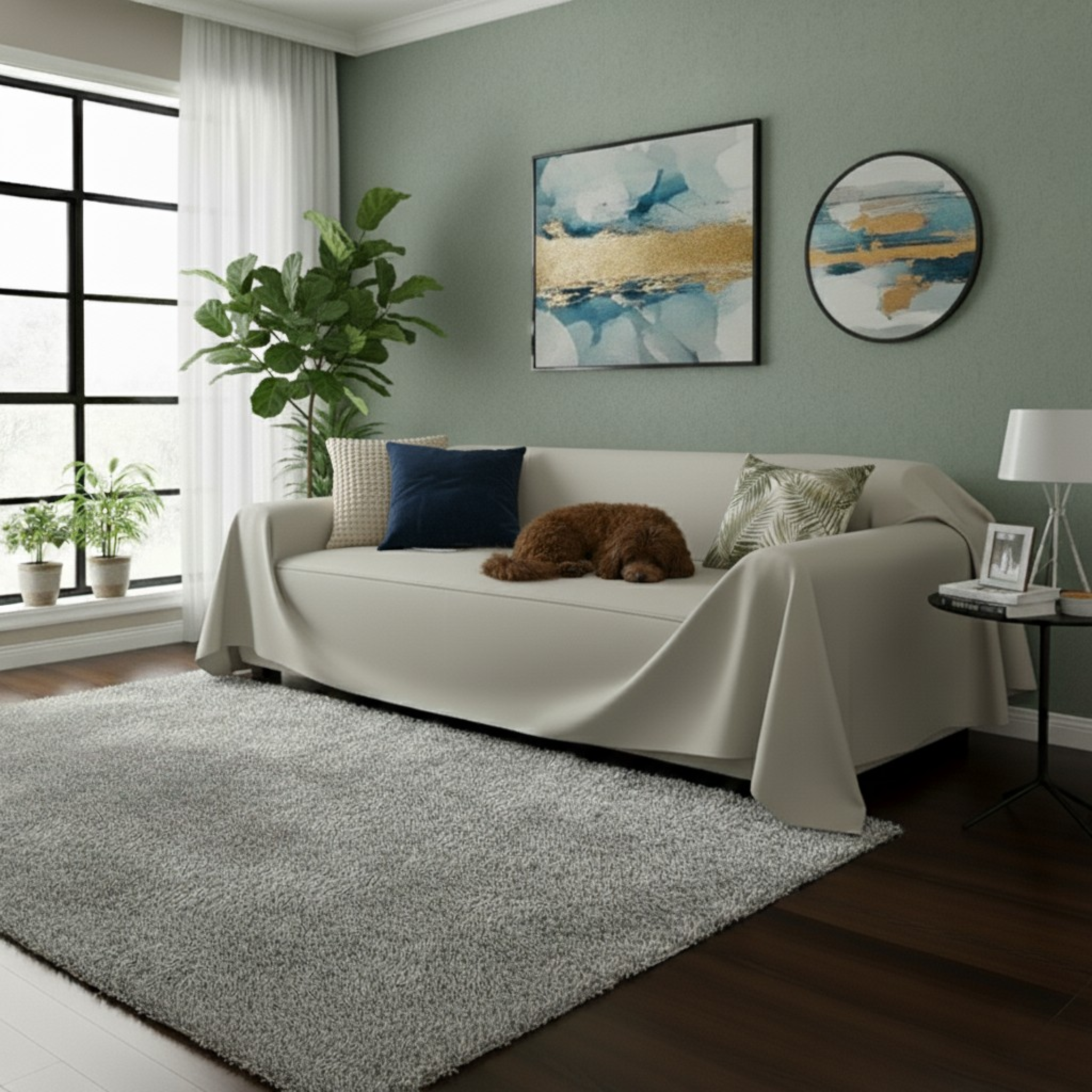 Faux Leather Sofa Cover - Standard