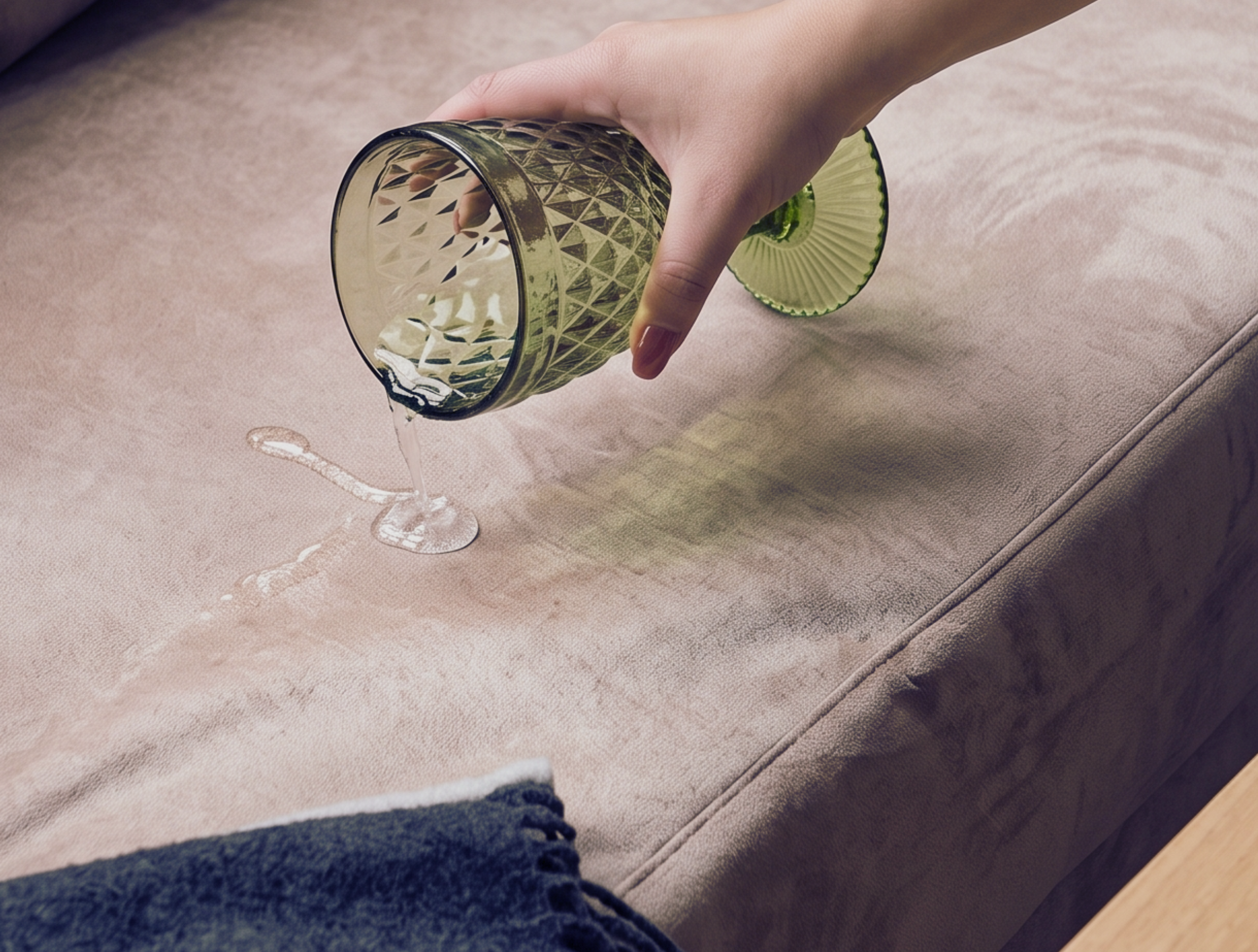 Water-Repellent Velvet Sofa Cover - Standard