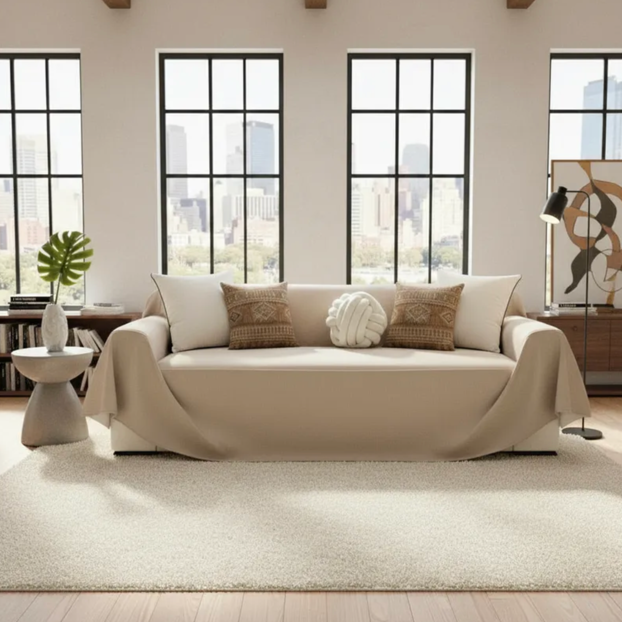 Faux Leather Sofa Cover - Standard