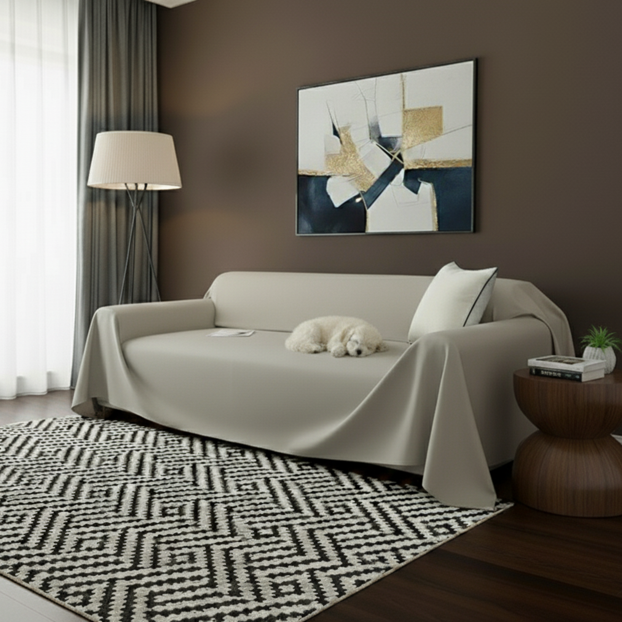 Faux Leather Sofa Cover - Standard