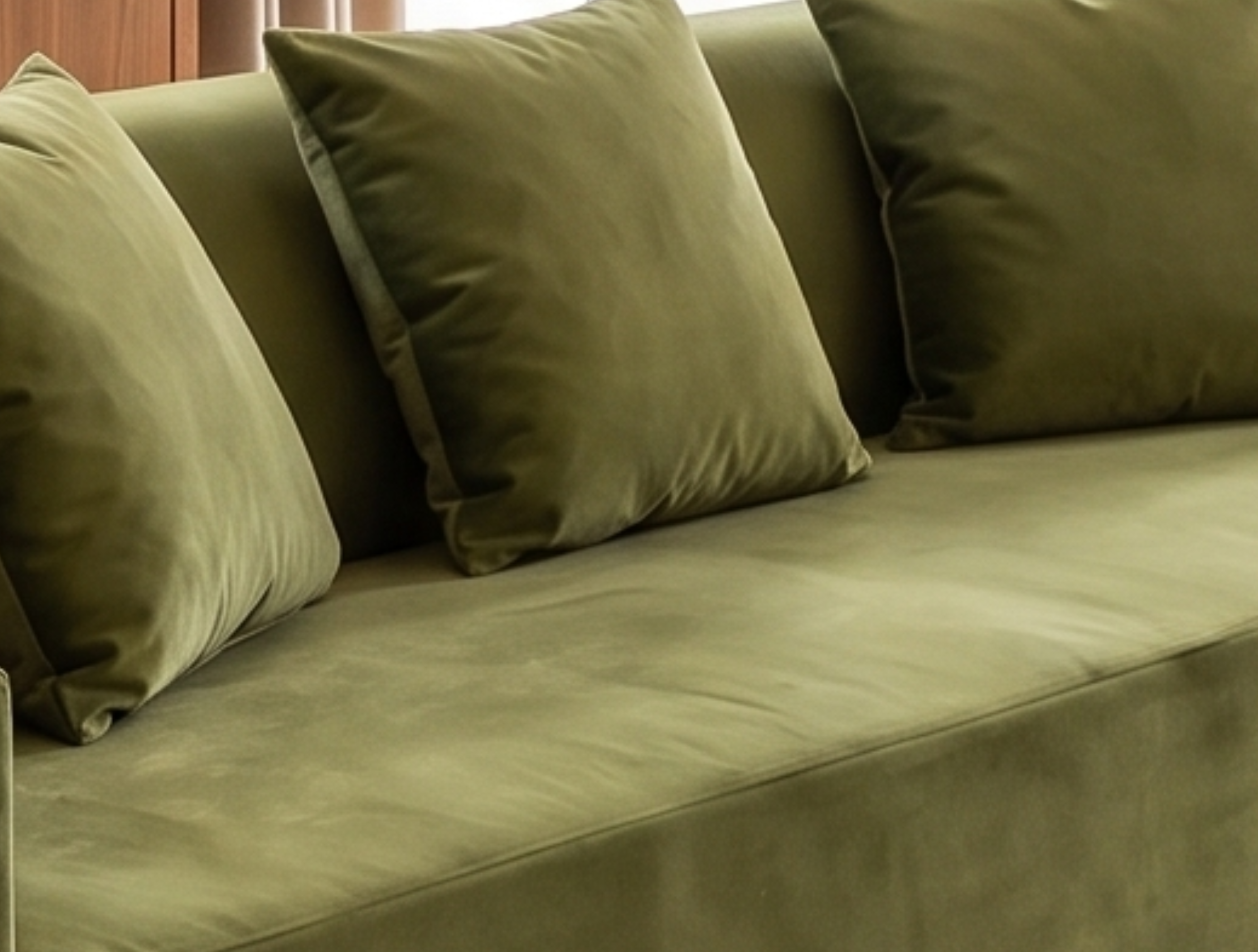 Velvet Sofa Cover (No Pleats) - Standard
