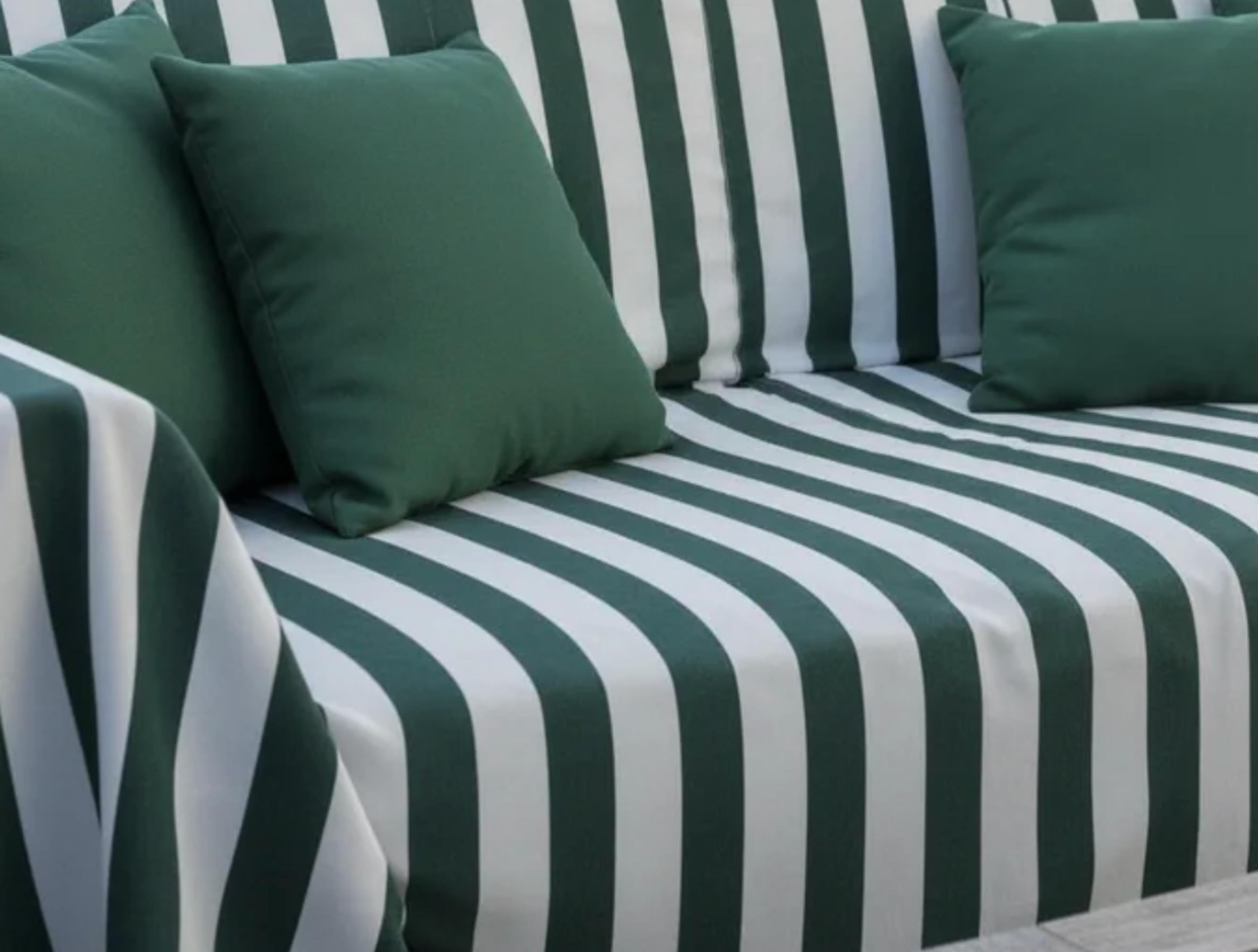 Striped Outdoor Sofa Cover - Standard