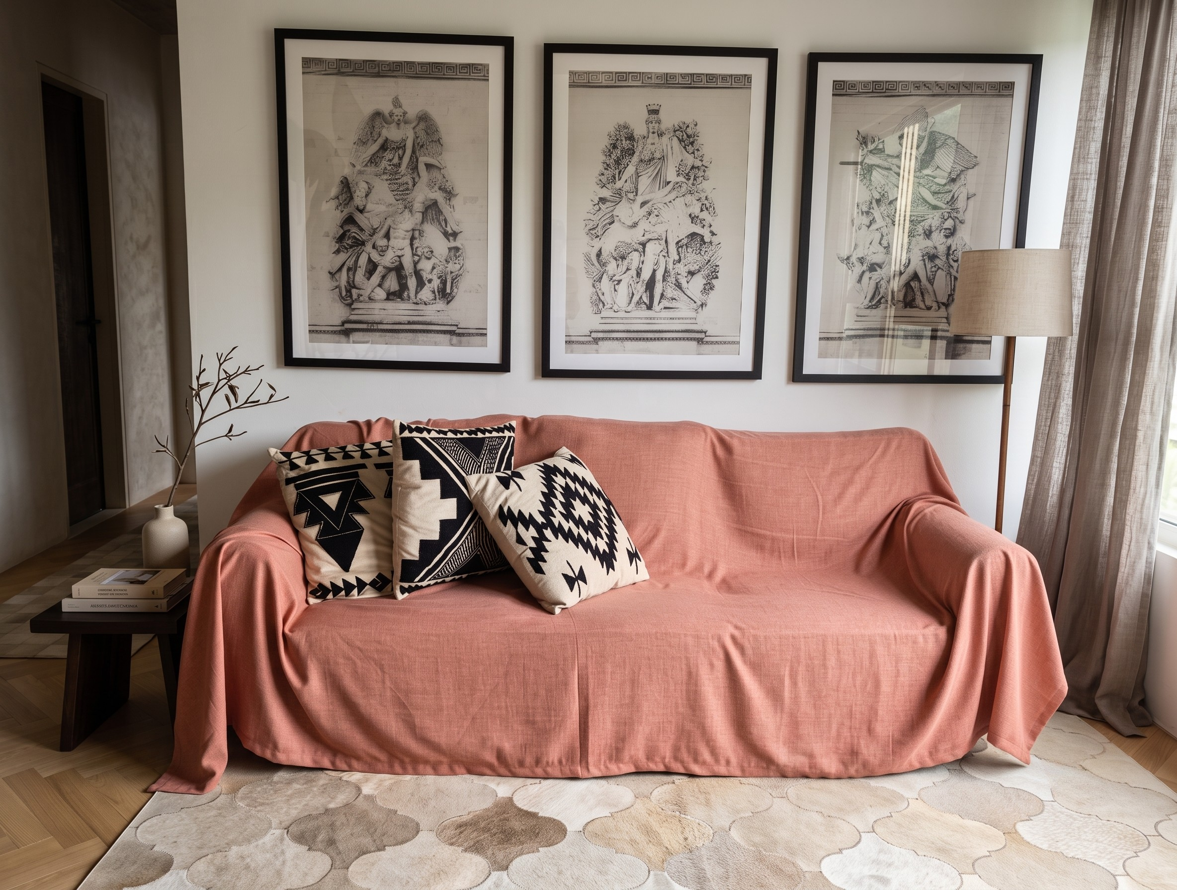 Linen Sofa Cover - Standard