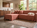 Linen Sofa Cover - L-Shaped