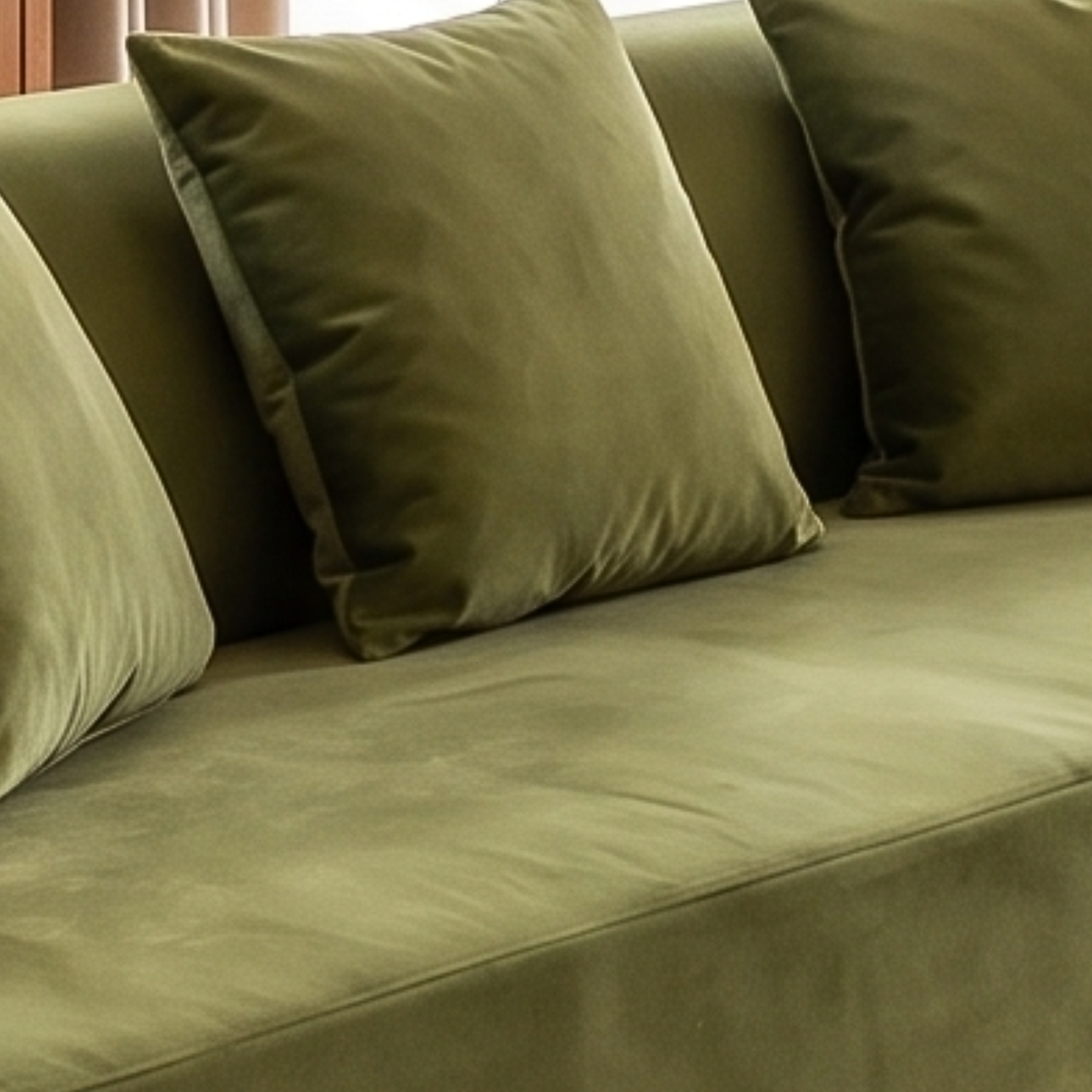 Velvet Sofa Cover (No Pleats) - L Shaped