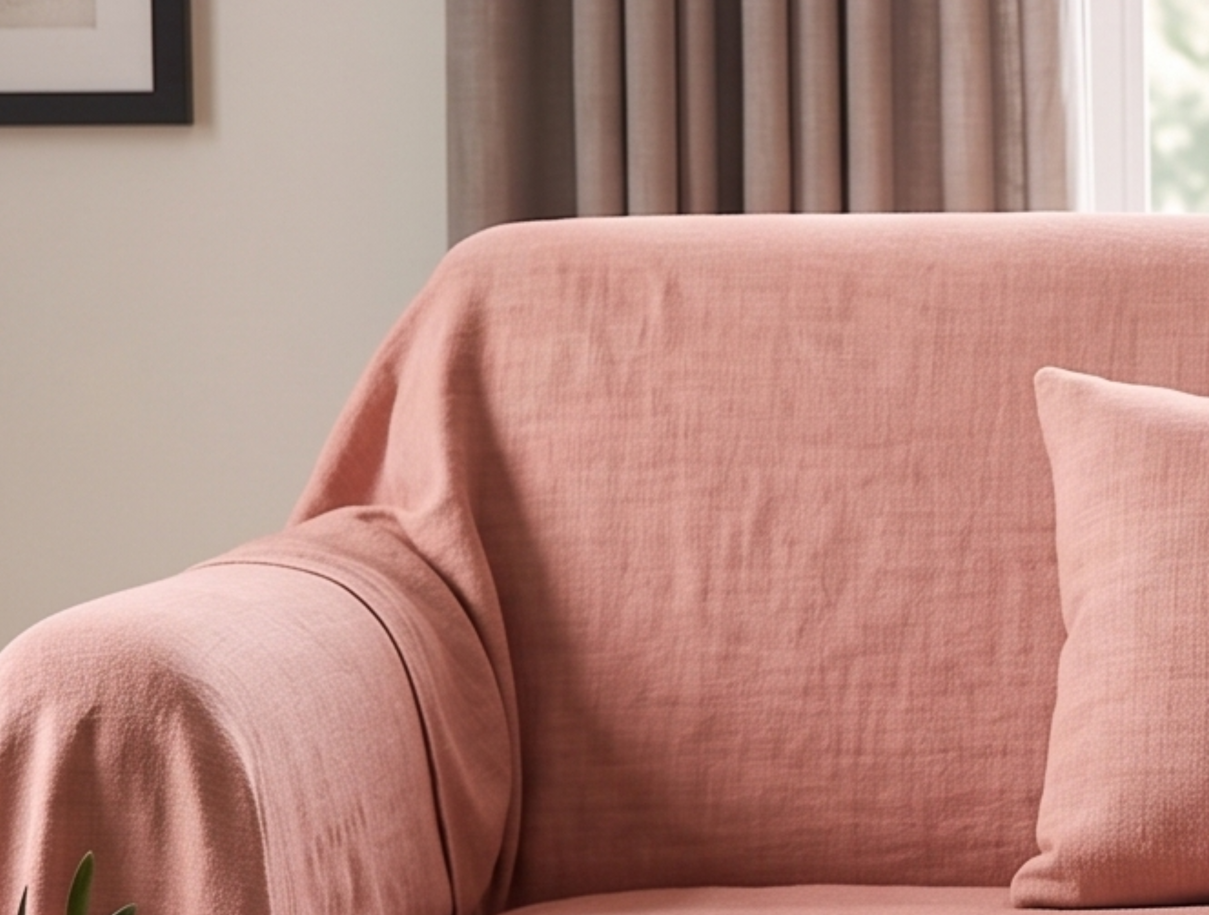 Linen Sofa Cover - Standard
