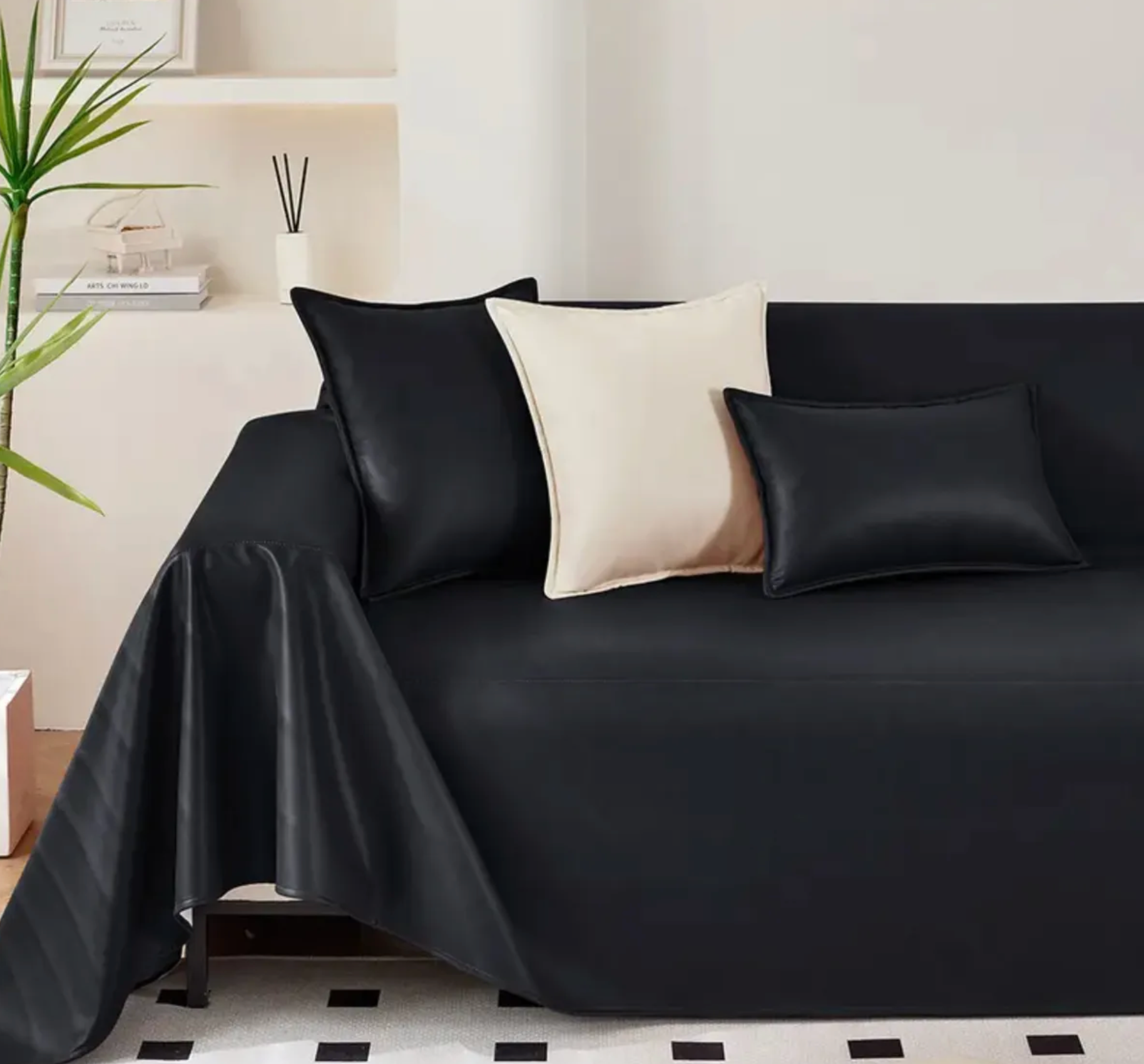 Faux Leather Sofa Cover - Standard